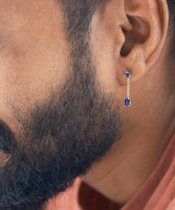 Bleu Sapphire Drop Earrings - Image 4