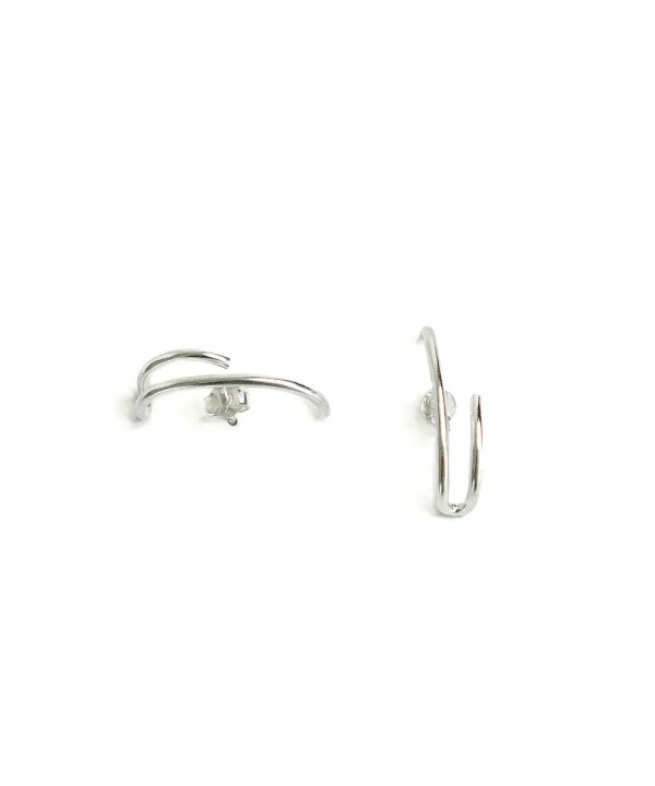 Dualis Silver Stud Earrings